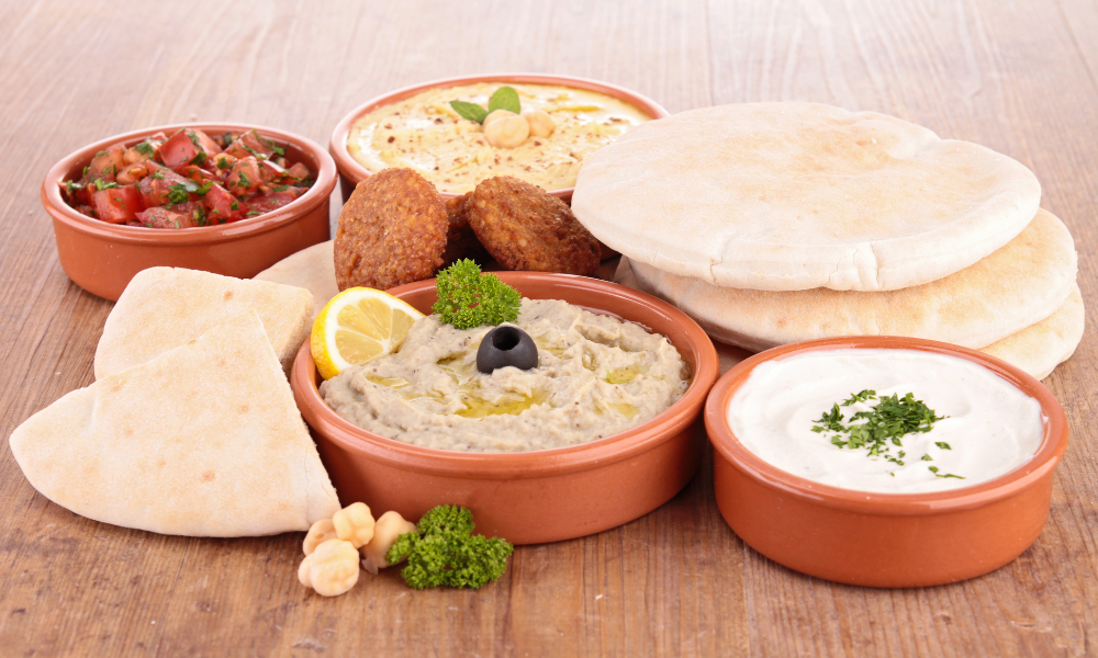 libanoni ételek, a Leila's étterem autentikus libanoni kenyere