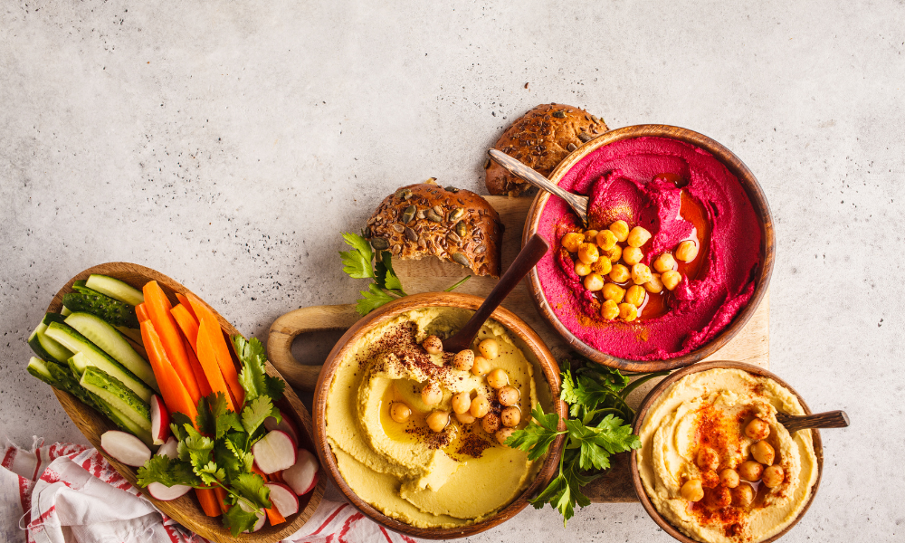 libanoni ételek, hideg mezze kínálat a Leila's Étteremben