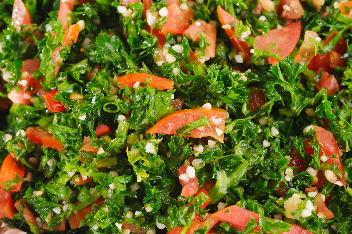 libanoni ételek, libanoni saláták