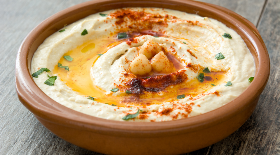 libanoni konyha hummusz