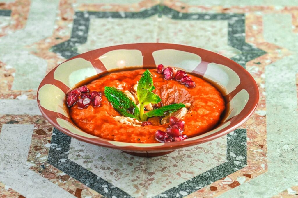 muhammara hideg mezze, keleti ételek