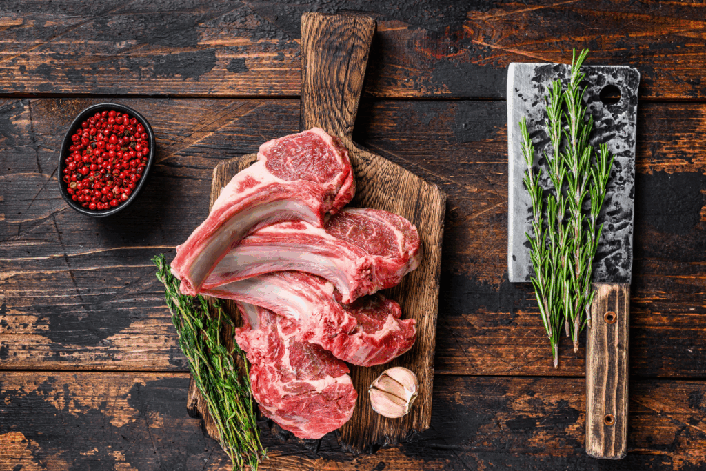 grillezett bárány borda a Leilas étteremben